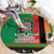 Zambia Christmas Round Carpet One Zambia One Nation With Kente Pattern