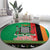 Zambia Christmas Round Carpet One Zambia One Nation With Kente Pattern