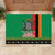 Zambia Christmas Rubber Doormat One Zambia One Nation With Kente Pattern - Wonder Print Shop