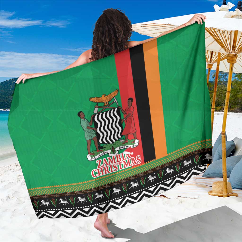 Zambia Christmas Sarong One Zambia One Nation With Kente Pattern