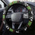 Zambia Christmas Steering Wheel Cover One Zambia One Nation With Kente Pattern - Wonder Print Shop