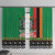 Zambia Christmas Window Curtain One Zambia One Nation With Kente Pattern - Wonder Print Shop