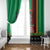 Zambia Christmas Window Curtain One Zambia One Nation With Kente Pattern - Wonder Print Shop