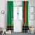 Zambia Christmas Window Curtain One Zambia One Nation With Kente Pattern - Wonder Print Shop