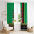 Zambia Christmas Window Curtain One Zambia One Nation With Kente Pattern - Wonder Print Shop