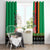 Zambia Christmas Window Curtain One Zambia One Nation With Kente Pattern - Wonder Print Shop