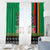 Zambia Christmas Window Curtain One Zambia One Nation With Kente Pattern - Wonder Print Shop