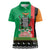 Zambia Christmas Women Polo Shirt One Zambia One Nation With Kente Pattern - Wonder Print Shop