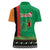 Zambia Christmas Women Polo Shirt One Zambia One Nation With Kente Pattern - Wonder Print Shop