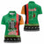 Zambia Christmas Women Polo Shirt One Zambia One Nation With Kente Pattern - Wonder Print Shop