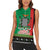 Zambia Christmas Women Sleeveless Polo Shirt One Zambia One Nation With Kente Pattern - Wonder Print Shop