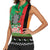 Zambia Christmas Women Sleeveless Polo Shirt One Zambia One Nation With Kente Pattern - Wonder Print Shop