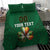 Custom Ireland Rugby Bedding Set Shamrock With Ireland Flag Colors - Wonder Print Shop