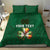 Custom Ireland Rugby Bedding Set Shamrock With Ireland Flag Colors - Wonder Print Shop