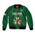 Custom Ireland Rugby Bomber Jacket Shamrock With Ireland Flag Colors - Wonder Print Shop