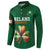 Custom Ireland Rugby Button Sweatshirt Shamrock With Ireland Flag Colors - Wonder Print Shop