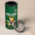 Custom Ireland Rugby 4 in 1 Can Cooler Tumbler Shamrock With Ireland Flag Colors