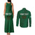 Custom Ireland Rugby Couples Matching Tank Maxi Dress and Long Sleeve Button Shirt Shamrock With Ireland Flag Colors