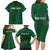 Custom Ireland Rugby Family Matching Long Sleeve Bodycon Dress and Hawaiian Shirt Shamrock With Ireland Flag Colors - Wonder Print Shop