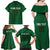 Custom Ireland Rugby Family Matching Off Shoulder Maxi Dress and Hawaiian Shirt Shamrock With Ireland Flag Colors - Wonder Print Shop