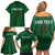 Custom Ireland Rugby Family Matching Off Shoulder Short Dress and Hawaiian Shirt Shamrock With Ireland Flag Colors - Wonder Print Shop