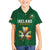 Custom Ireland Rugby Family Matching Off Shoulder Short Dress and Hawaiian Shirt Shamrock With Ireland Flag Colors - Wonder Print Shop