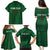 Custom Ireland Rugby Family Matching Puletasi and Hawaiian Shirt Shamrock With Ireland Flag Colors