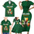 Custom Ireland Rugby Family Matching Short Sleeve Bodycon Dress and Hawaiian Shirt Shamrock With Ireland Flag Colors - Wonder Print Shop