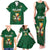 Custom Ireland Rugby Family Matching Tank Maxi Dress and Hawaiian Shirt Shamrock With Ireland Flag Colors - Wonder Print Shop