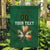 Custom Ireland Rugby Garden Flag Shamrock With Ireland Flag Colors - Wonder Print Shop