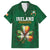 Custom Ireland Rugby Hawaiian Shirt Shamrock With Ireland Flag Colors - Wonder Print Shop