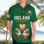 Custom Ireland Rugby Hawaiian Shirt Shamrock With Ireland Flag Colors - Wonder Print Shop