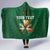 Custom Ireland Rugby Hooded Blanket Shamrock With Ireland Flag Colors - Wonder Print Shop