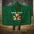 Custom Ireland Rugby Hooded Blanket Shamrock With Ireland Flag Colors - Wonder Print Shop