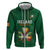 Custom Ireland Rugby Hoodie Shamrock With Ireland Flag Colors - Wonder Print Shop