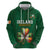 Custom Ireland Rugby Hoodie Shamrock With Ireland Flag Colors - Wonder Print Shop