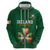 Custom Ireland Rugby Hoodie Shamrock With Ireland Flag Colors - Wonder Print Shop