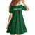 Custom Ireland Rugby Kid Short Sleeve Dress Shamrock With Ireland Flag Colors - Wonder Print Shop