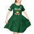 Custom Ireland Rugby Kid Short Sleeve Dress Shamrock With Ireland Flag Colors - Wonder Print Shop