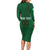 Custom Ireland Rugby Long Sleeve Bodycon Dress Shamrock With Ireland Flag Colors - Wonder Print Shop