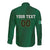 Custom Ireland Rugby Long Sleeve Button Shirt Shamrock With Ireland Flag Colors