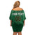 Custom Ireland Rugby Off Shoulder Short Dress Shamrock With Ireland Flag Colors - Wonder Print Shop