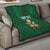 Custom Ireland Rugby Quilt Shamrock With Ireland Flag Colors