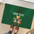 Custom Ireland Rugby Rubber Doormat Shamrock With Ireland Flag Colors