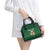 Custom Ireland Rugby Shoulder Handbag Shamrock With Ireland Flag Colors