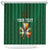 Custom Ireland Rugby Shower Curtain Shamrock With Ireland Flag Colors