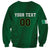 Custom Ireland Rugby Sweatshirt Shamrock With Ireland Flag Colors