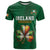 Custom Ireland Rugby T Shirt Shamrock With Ireland Flag Colors