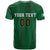 Custom Ireland Rugby T Shirt Shamrock With Ireland Flag Colors