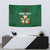 Custom Ireland Rugby Tapestry Shamrock With Ireland Flag Colors